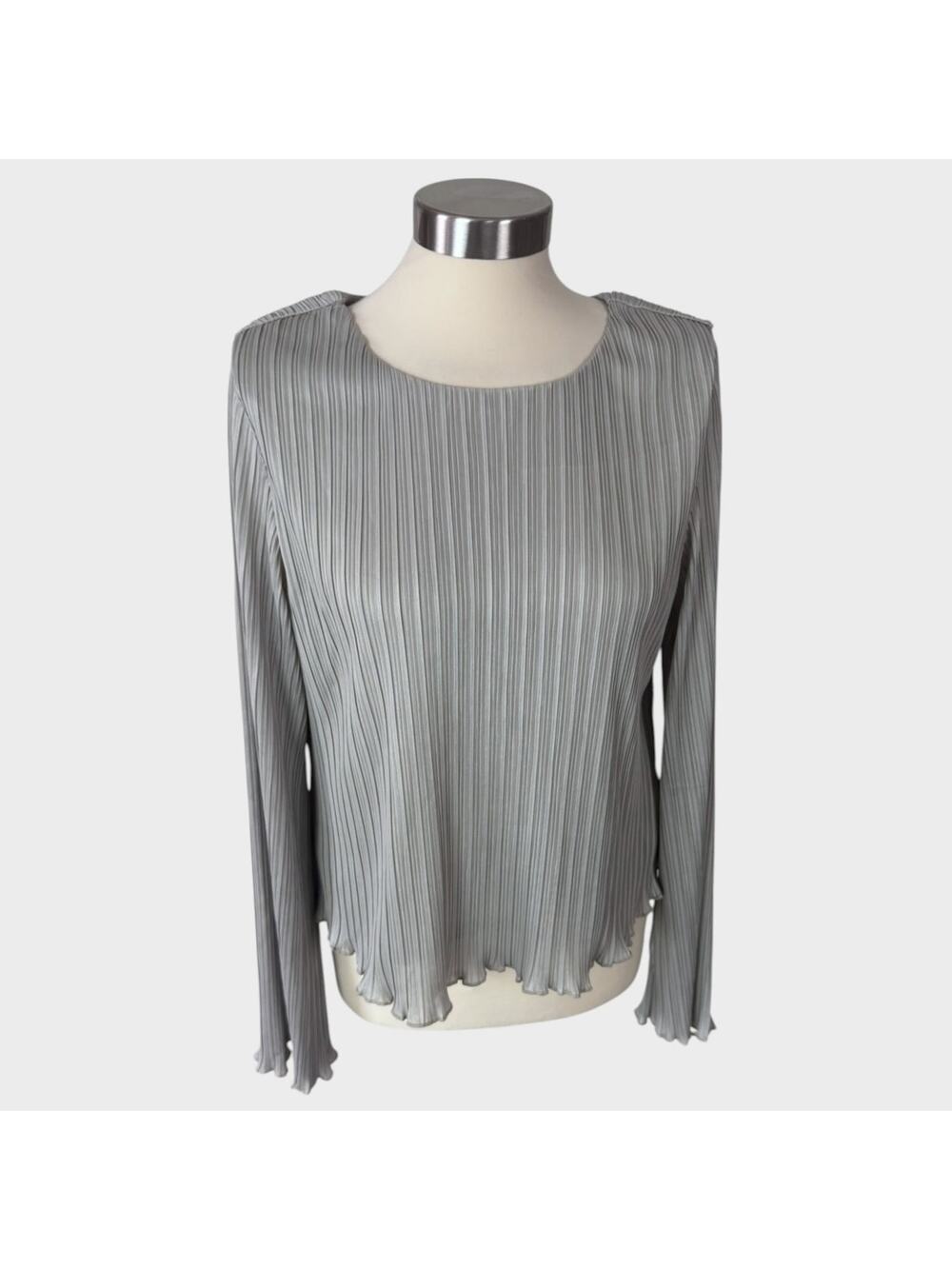 La February Small Sage Green NEW NWT Long Sleeve Blouse Polyester and Lined